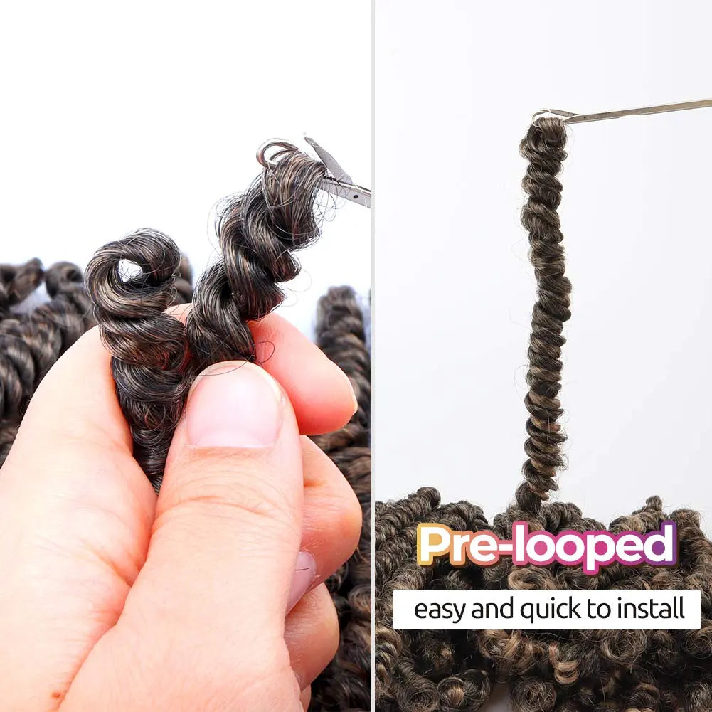 Toyotress Bob Spring Twist Crochet Synthetic Braiding Hair Extensions